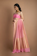 Load image into Gallery viewer, Pink Stripes Saree Saree