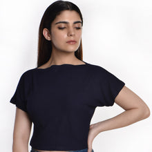 Load image into Gallery viewer, Boat Neck Blouse - Royal Blue - Blouse featured