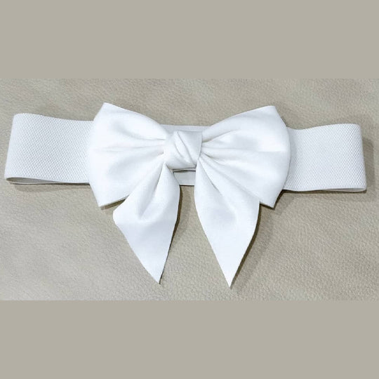 Bow Big Belt White Belts