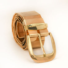 Load image into Gallery viewer, Golden Pin Hole Buckle Belt Belts