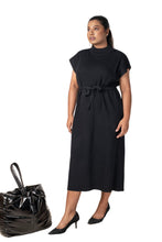 Load image into Gallery viewer, Vintage Knitted Maxi Dress black lounge wear featured