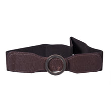 Load image into Gallery viewer, Round Buckle Belt - Artificial Leather Belts