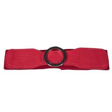 Load image into Gallery viewer, Round Buckle Belt - Artificial Leather Belts