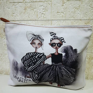 Digitally Printed Multi Purpose Pouch poly-cotton fabric (POUCHES DD-126B) 8.5*11.5 Clutch