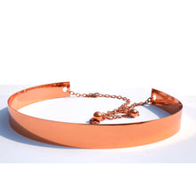 Load image into Gallery viewer, Rose Gold Metallic Belt Belts