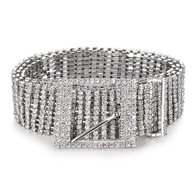 Diamond Embellished Waist Belts Belts