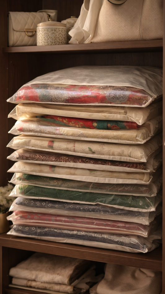 How to Store Sarees at Home: Fold, Hang and Protect Every Fabric