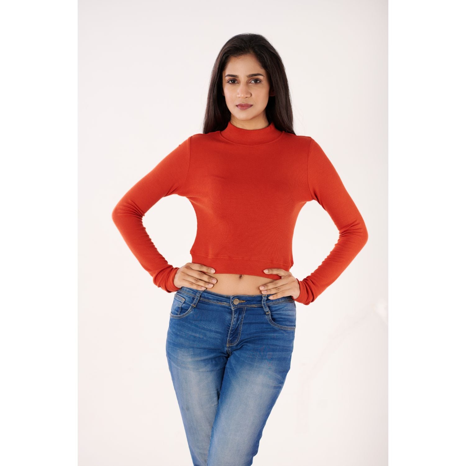 Full Sleeves Blouses - Brick Red - Blouse featured