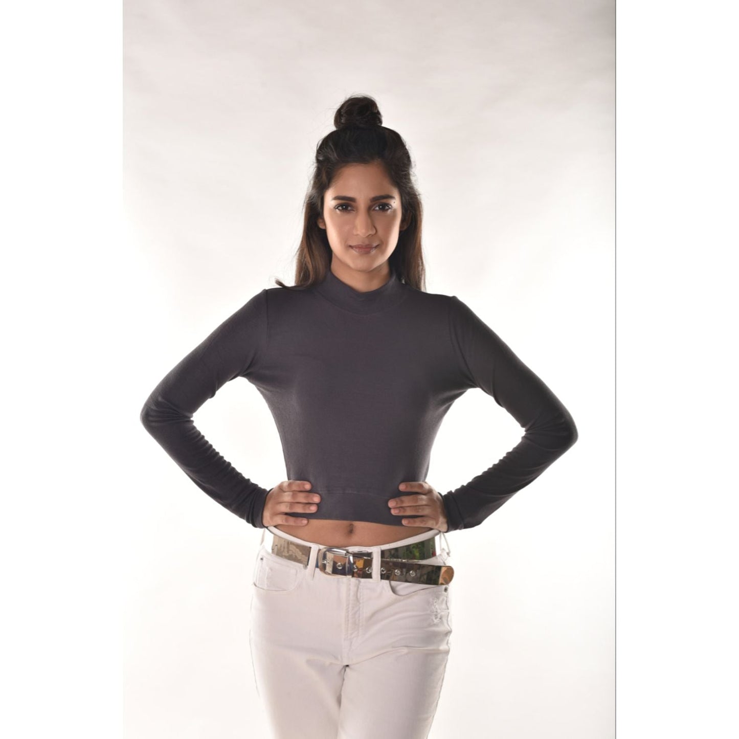 Full Sleeves Blouses - Grey Clay - Blouse featured