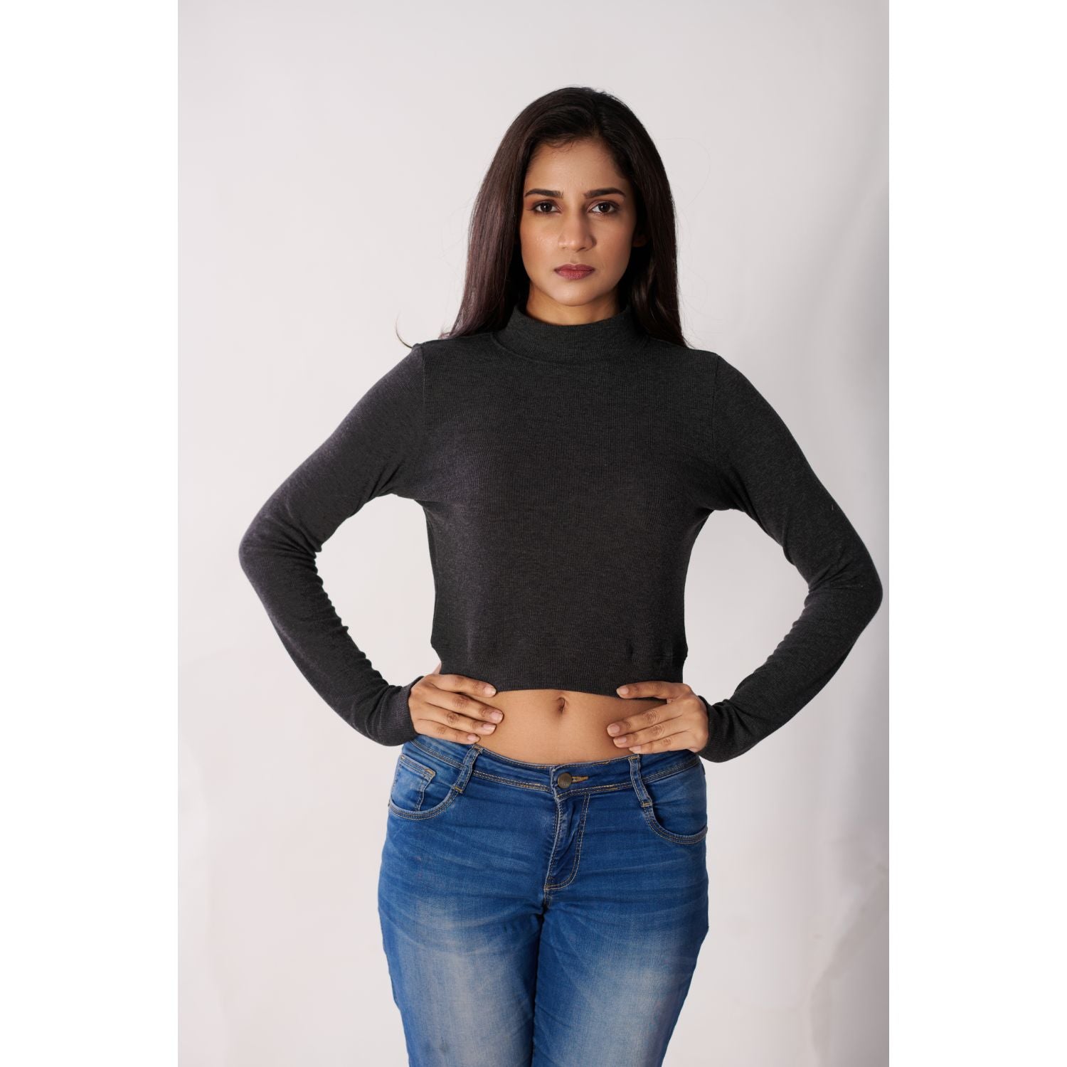 Full Sleeves Blouses - Dark Grey - Blouse featured