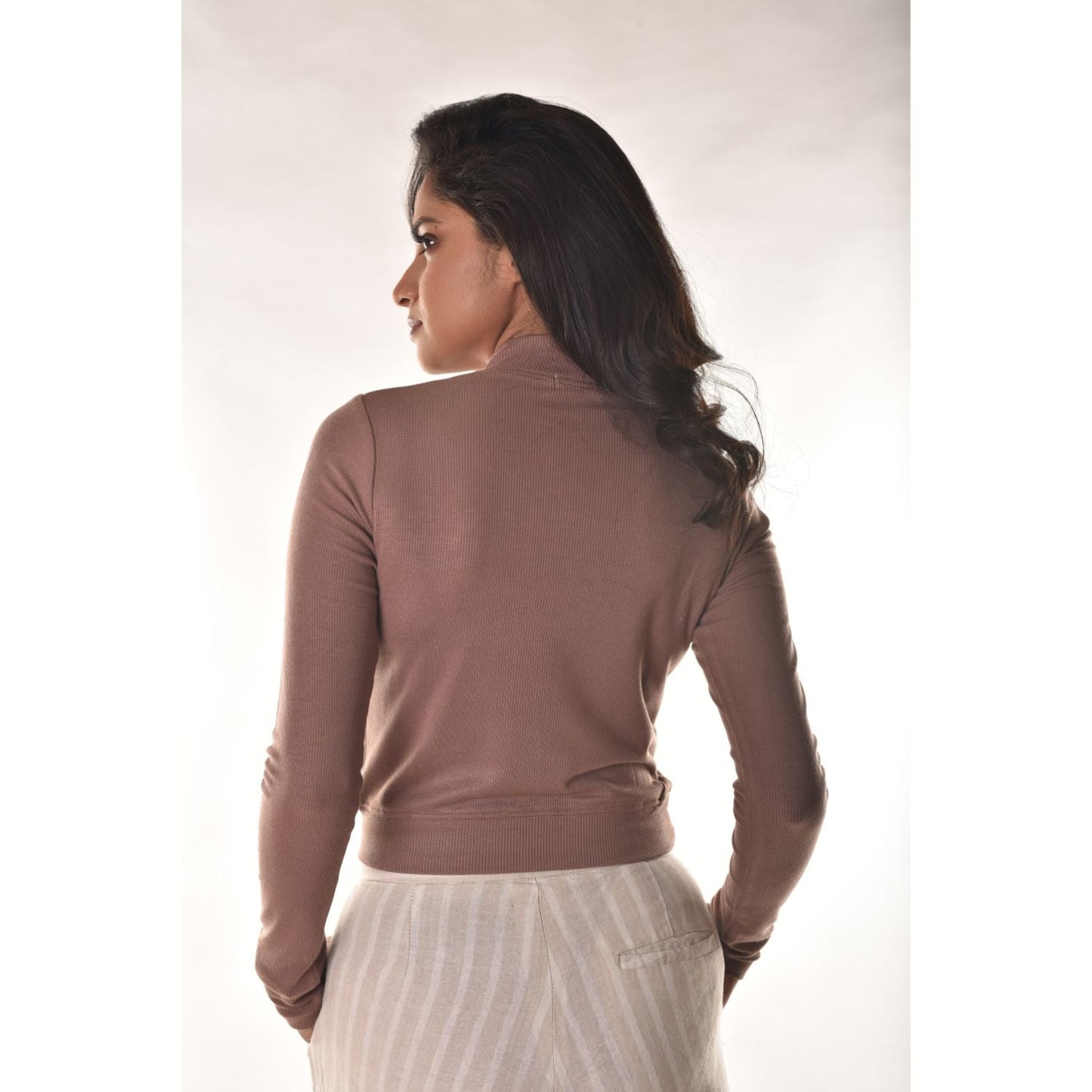 Full Sleeves Blouses - Light Brown - Blouse featured