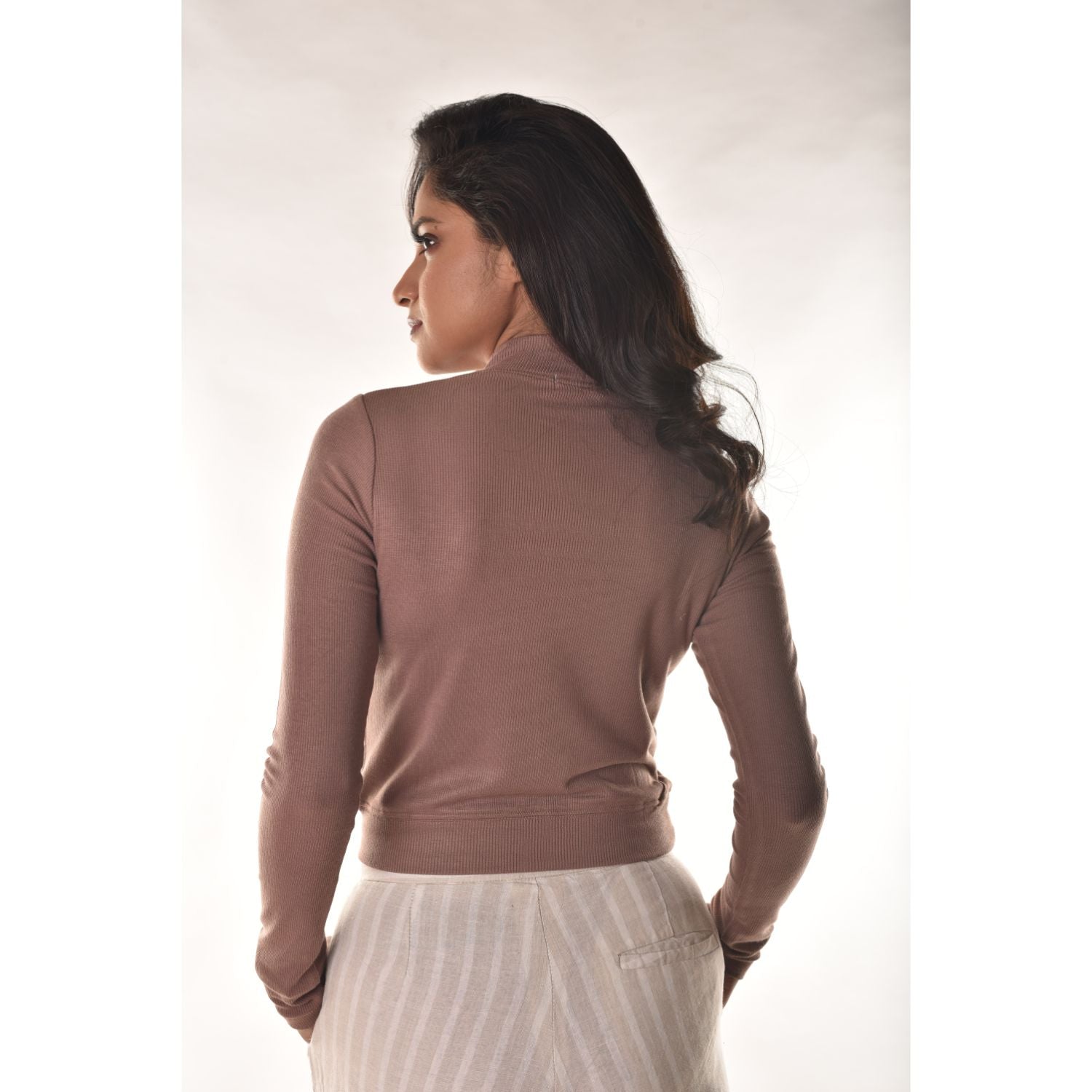 Full Sleeves Blouses - Light Brown - Blouse featured