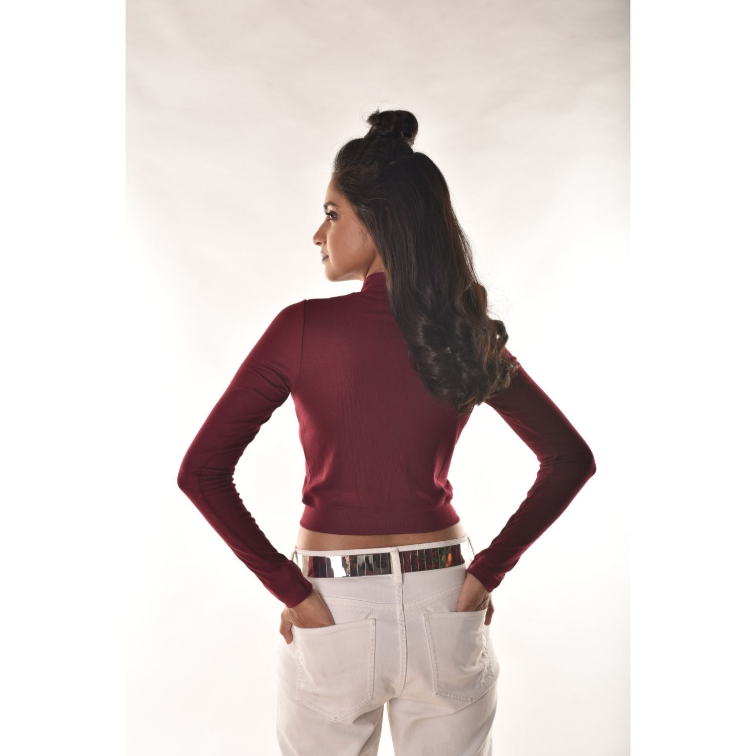 Full Sleeves Blouses - Maroon - Blouse featured