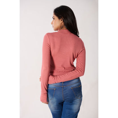 Full Sleeves Blouses - Rose Pink - Blouse featured