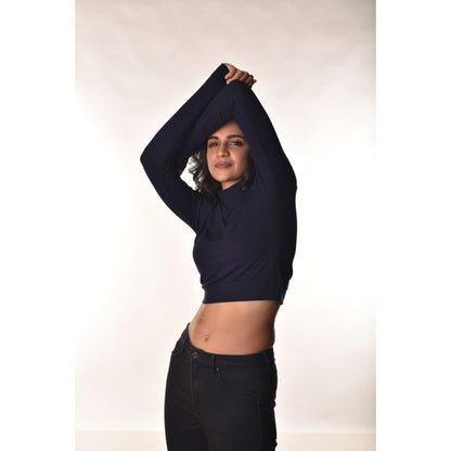 Full Sleeves Blouses - Royal Blue - Blouse featured