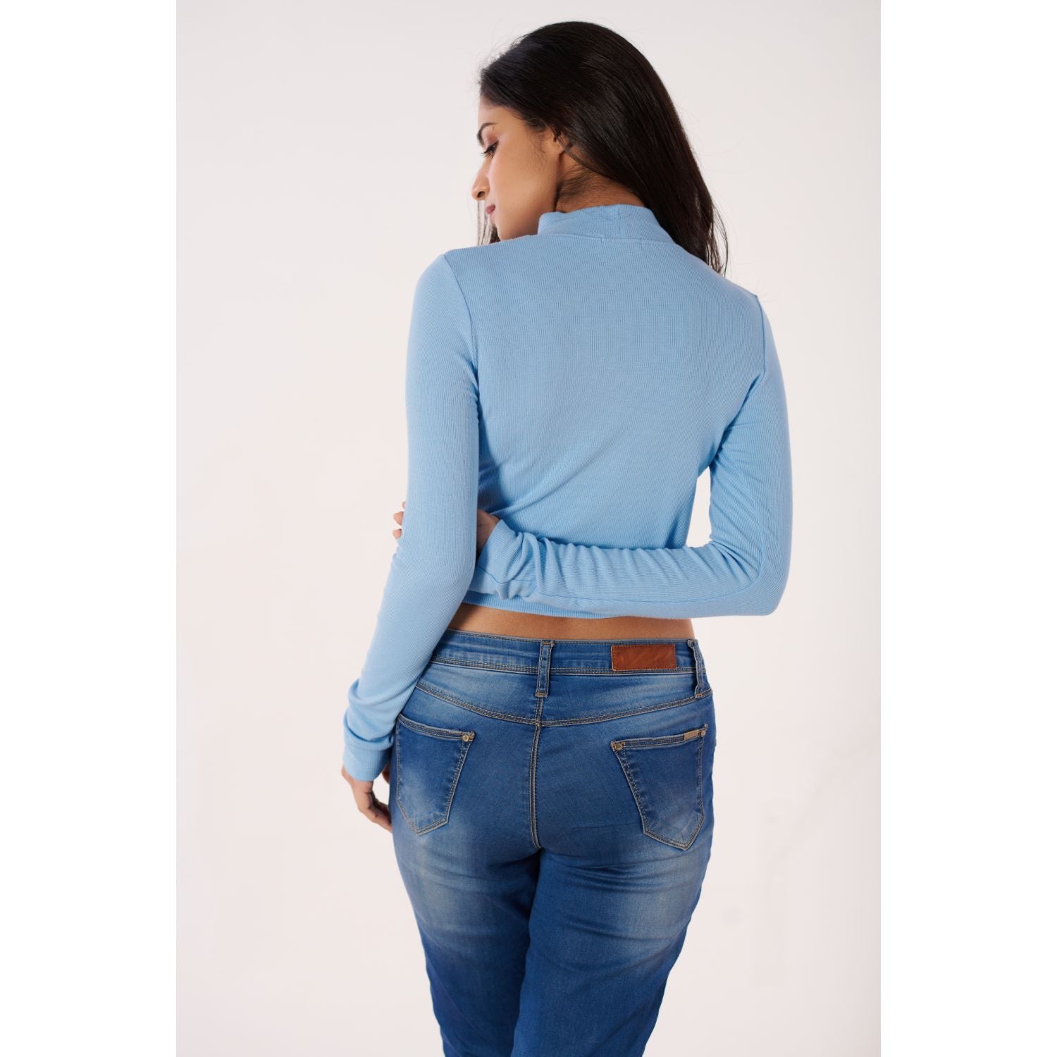 Full Sleeves Blouses - Sky Blue - Blouse featured