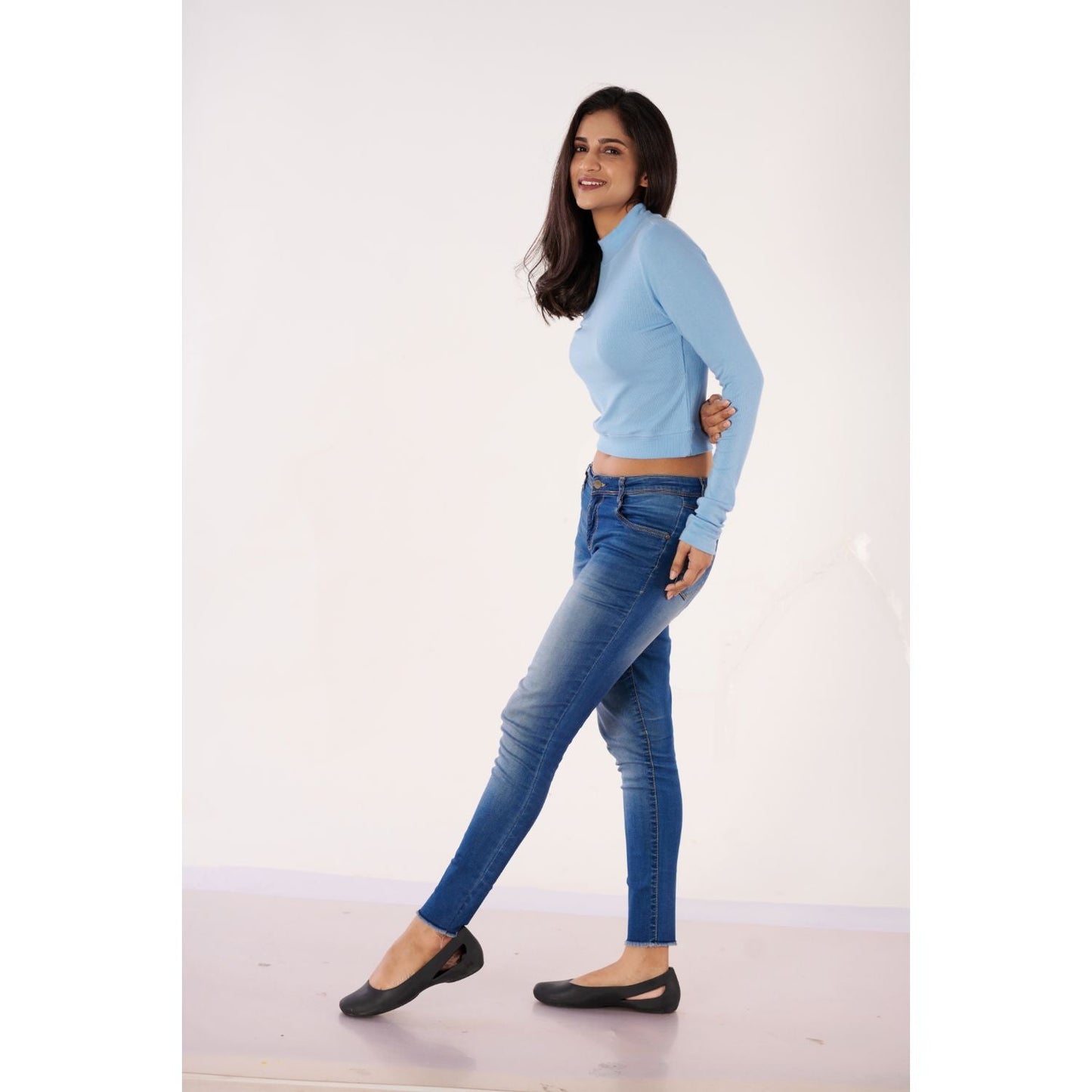 Full Sleeves Blouses - Sky Blue - Blouse featured