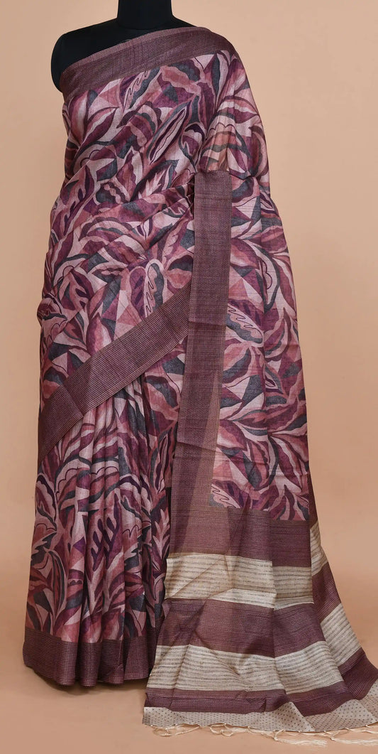 Lavanya Mulberry Purple Saree featured