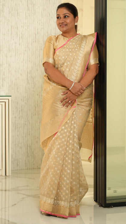 Woven Design Kota Tissue Silk Saree Saree