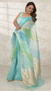 Handwoven Rangkat Banarasi Organza Silk Saree Saree