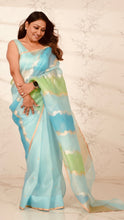 Load image into Gallery viewer, Handwoven Rangkat Banarasi Organza Silk Saree Saree