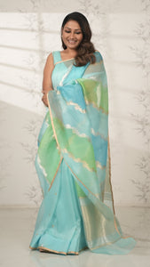 Handwoven Rangkat Banarasi Organza Silk Saree Saree