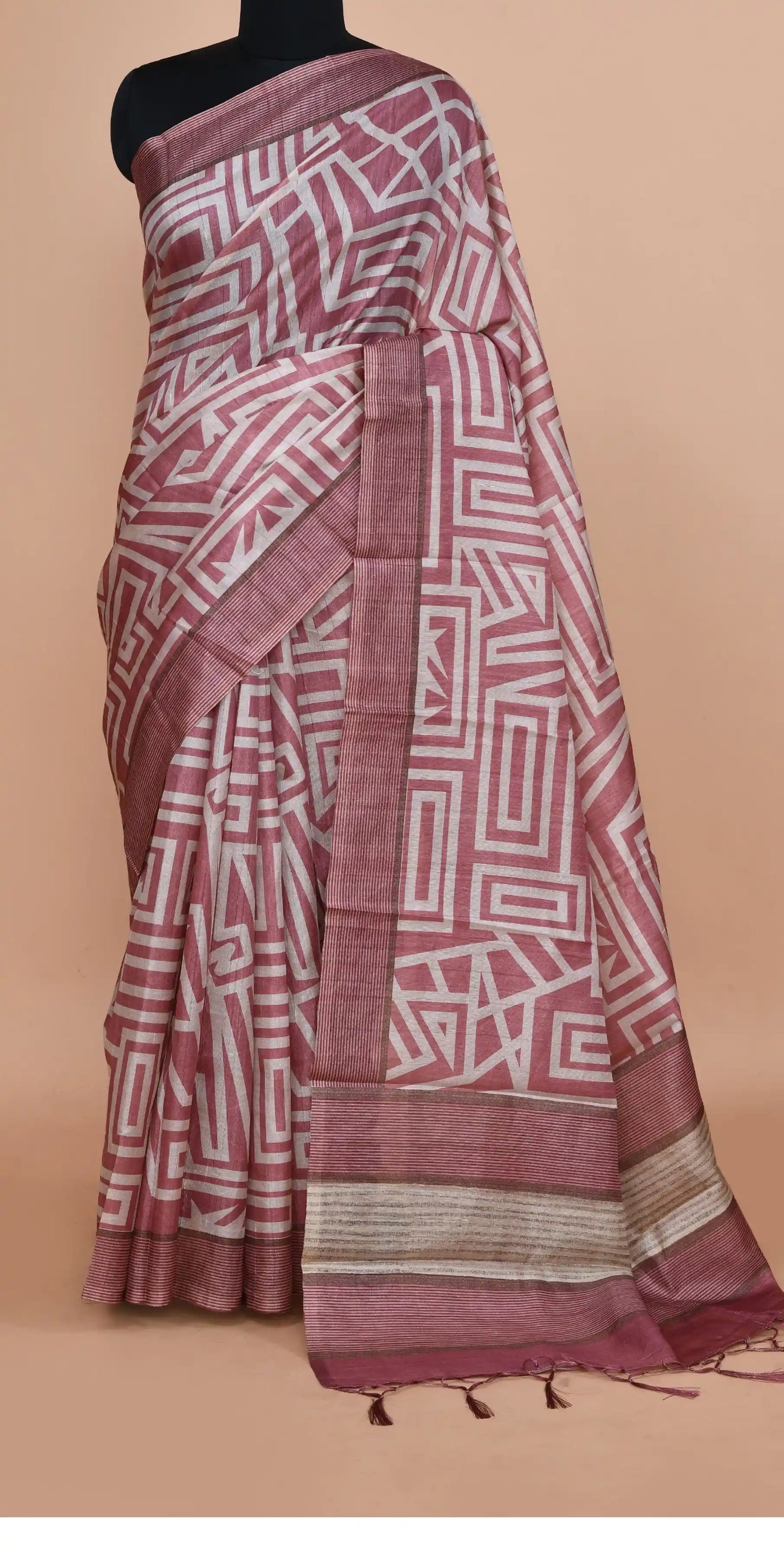 Ojasvi Rose Pink Saree featured