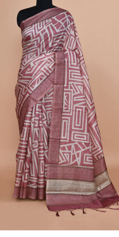 Ojasvi Rose Pink Saree featured