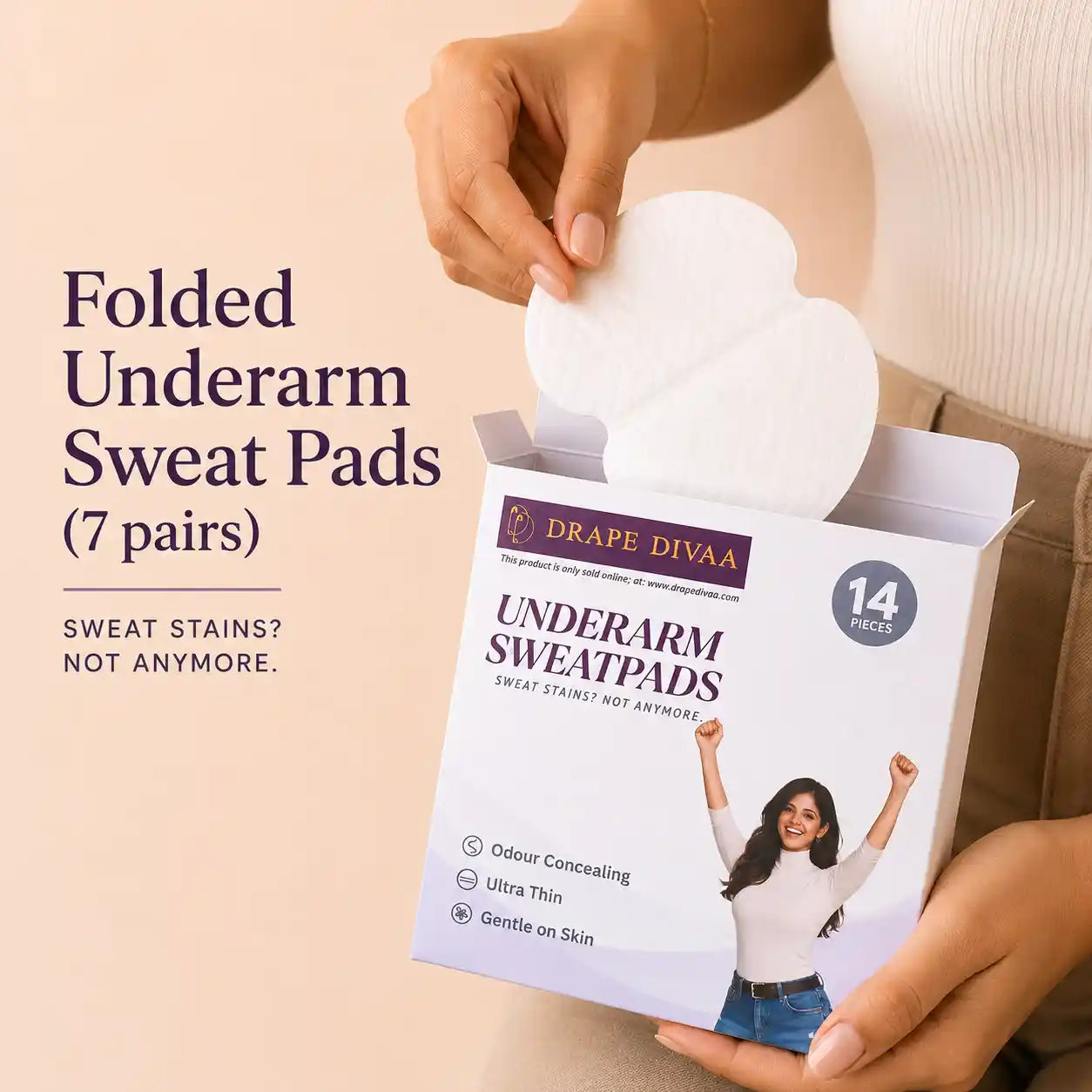 Folded Underarm Sweat Pads featured