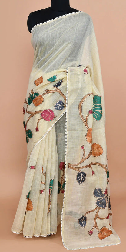 Nysa Marigold & Teal Saree featured