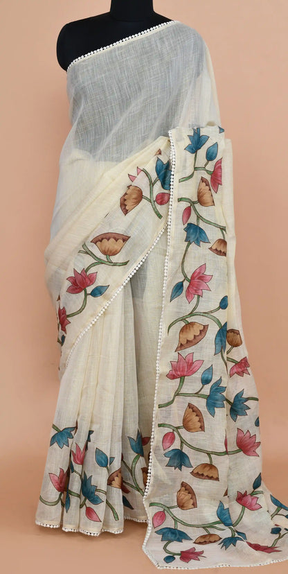 Tirzah Aqua & Rose Saree featured
