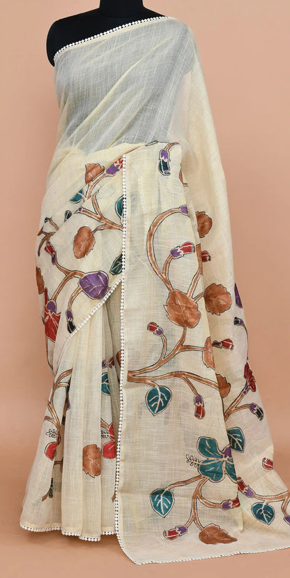 Nysa Ochre & Mauve Saree featured