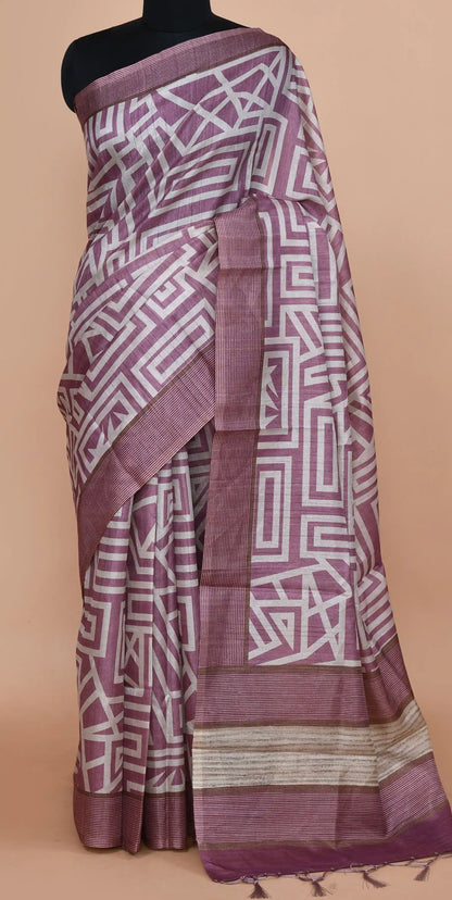 Ojasvi Mauve Purple Saree featured