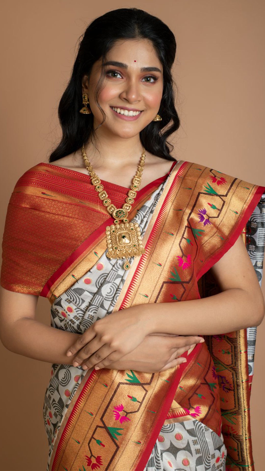 Abstract Banarasi Silk Saree Saree
