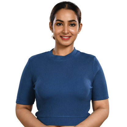 Hosiery Blouses - Azure Blue - Blouse featured