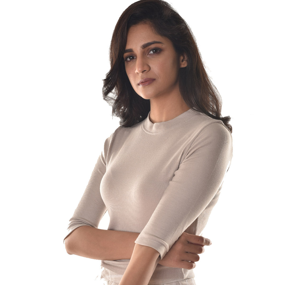 Hosiery Blouses - Elbow Sleeves - Calm Ivory - Blouse featured