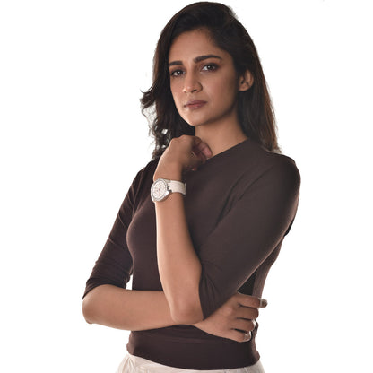 Hosiery Blouses - Elbow Sleeves - Dark Brown - Blouse featured