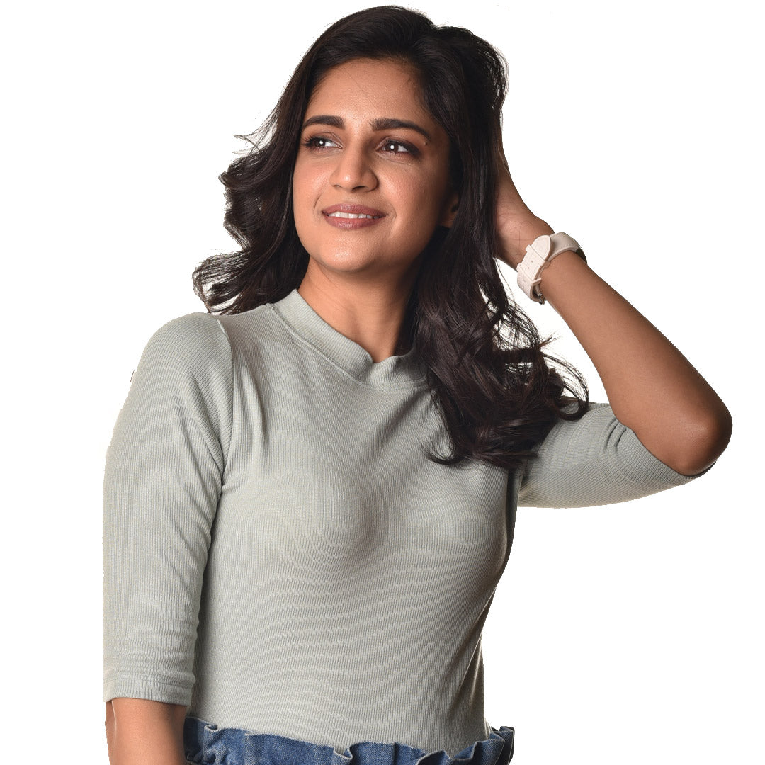 Hosiery Blouses - Elbow Sleeves - Mint Green - Blouse featured