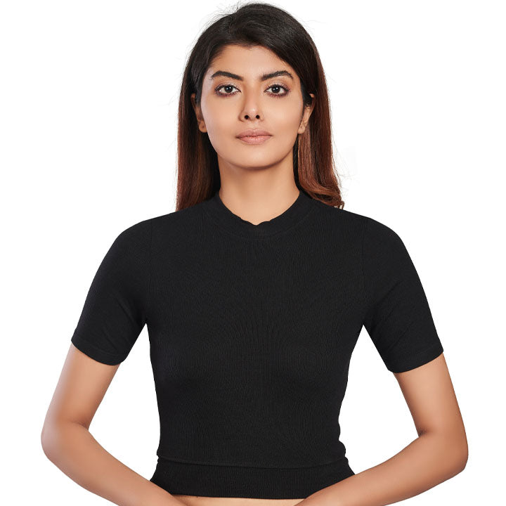 Hosiery Blouses - Black - Blouse featured