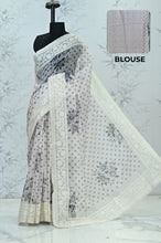 Load image into Gallery viewer, Maya Pure Super Net Saree Mauve Saree featured