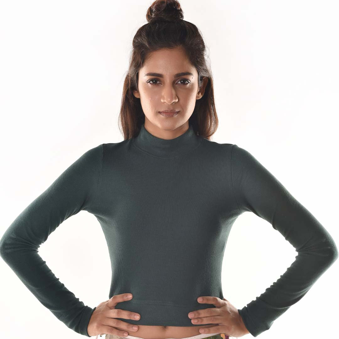 Full Sleeves Blouses - Green - Blouse featured