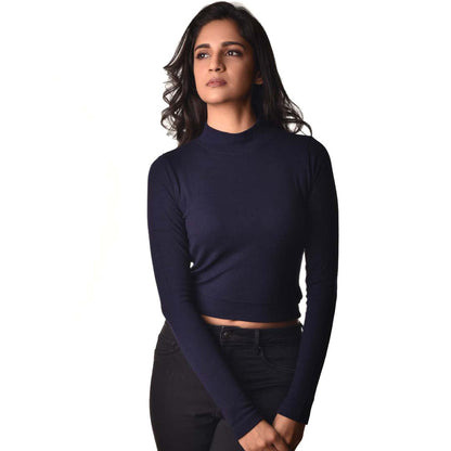 Full Sleeves Blouses - Royal Blue - Blouse featured