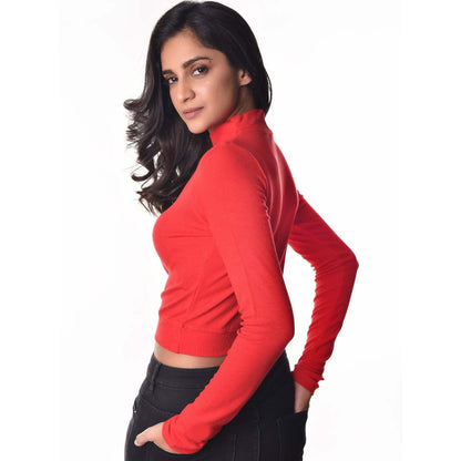 Full Sleeves Blouses - Red - Blouse featured