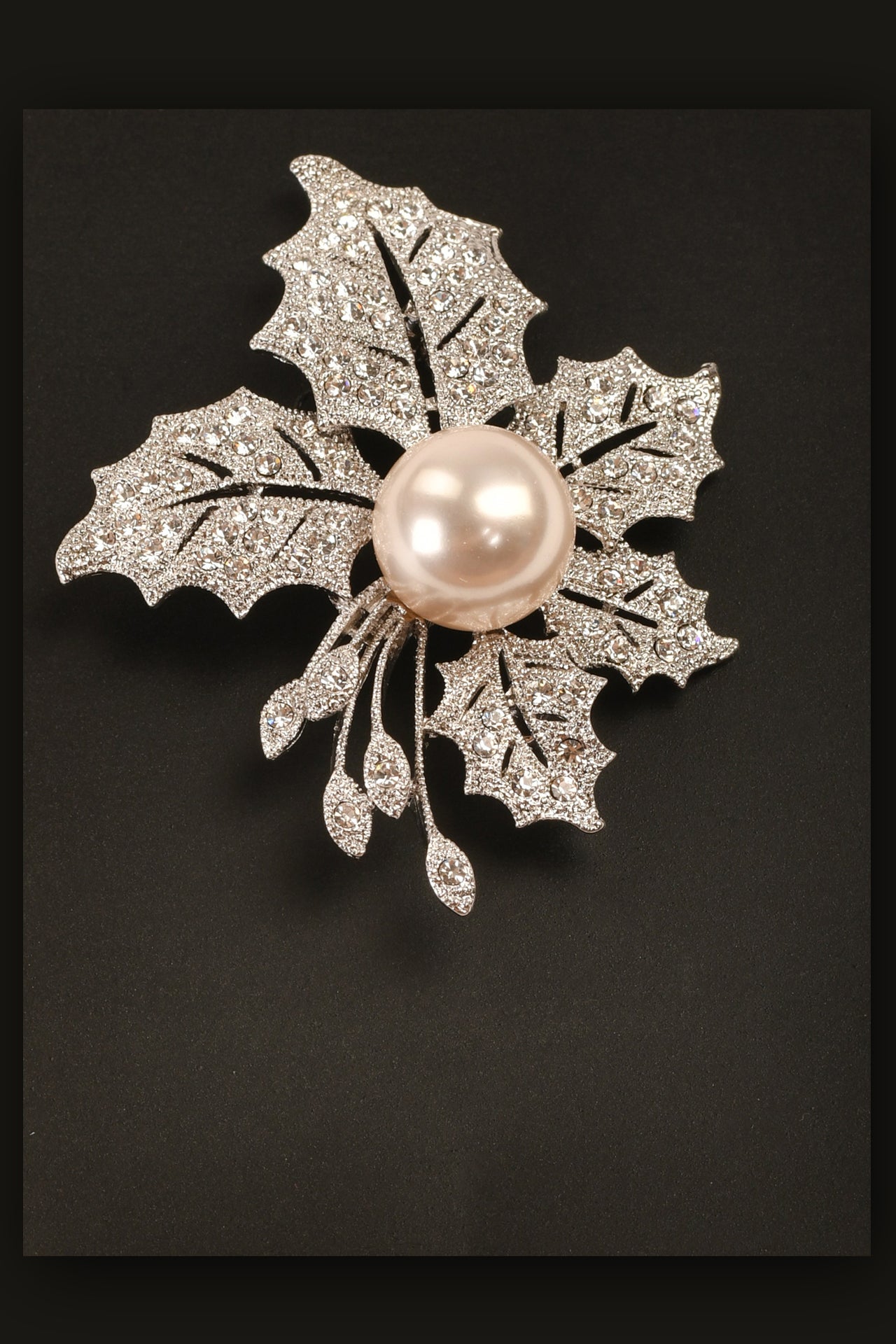Mistletoe Stone Studded Brooch Brooch