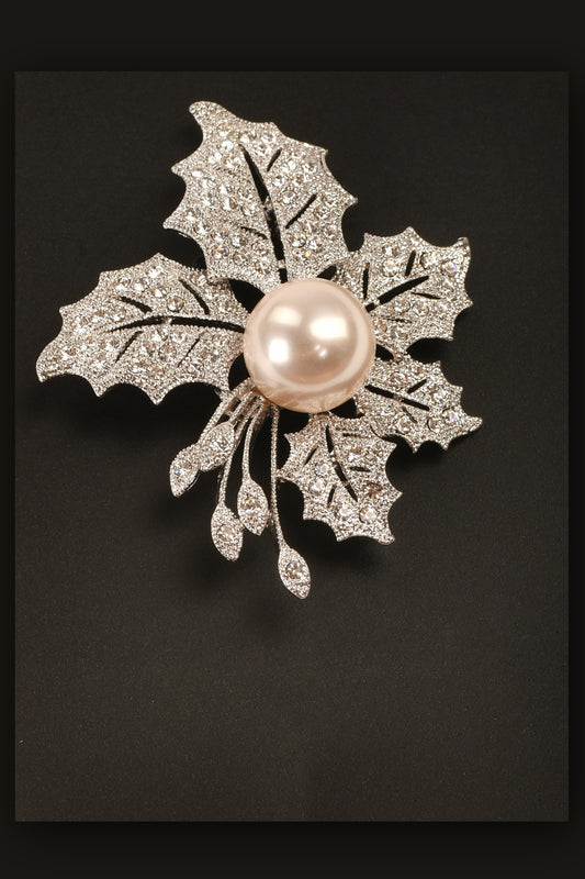 Mistletoe Stone Studded Brooch Brooch