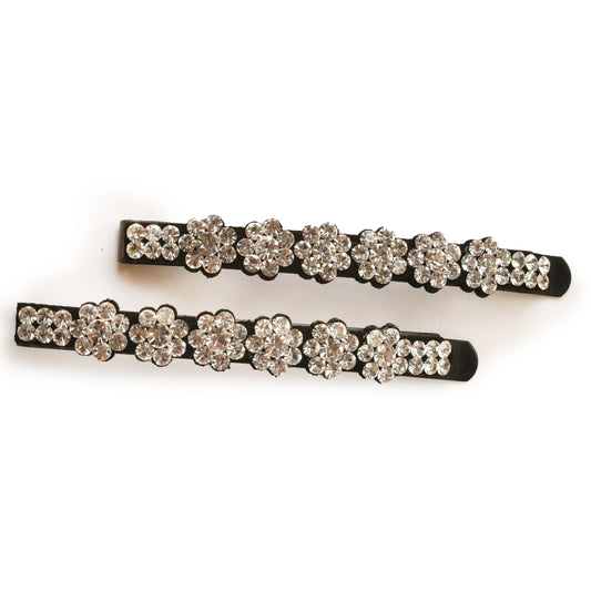 Studded Hair Clip 103 White Hair Accessories