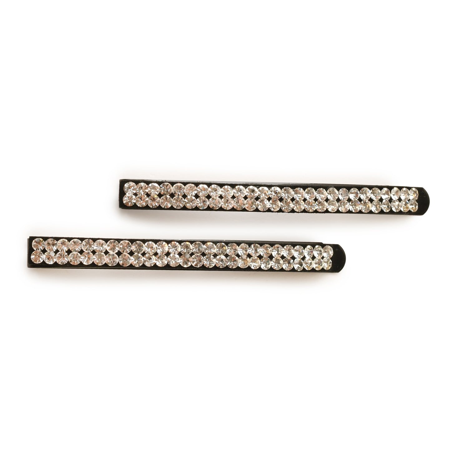 Studded Hair Clip 105 White Hair Accessories