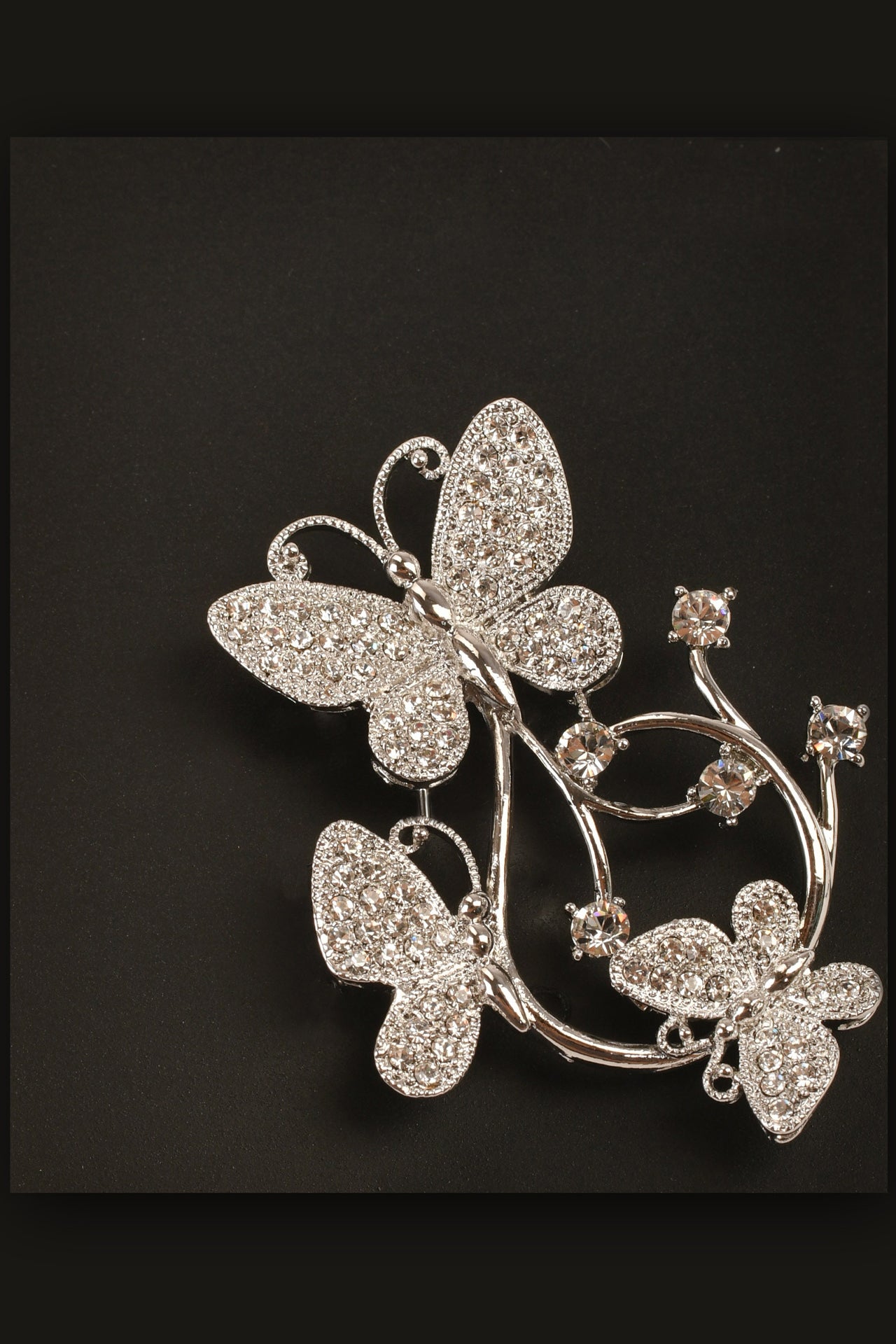 Butterflies Stone Studded Brooch Brooch