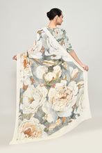 Load image into Gallery viewer, Vintage Rose Chiffon Silk Saree. Saree