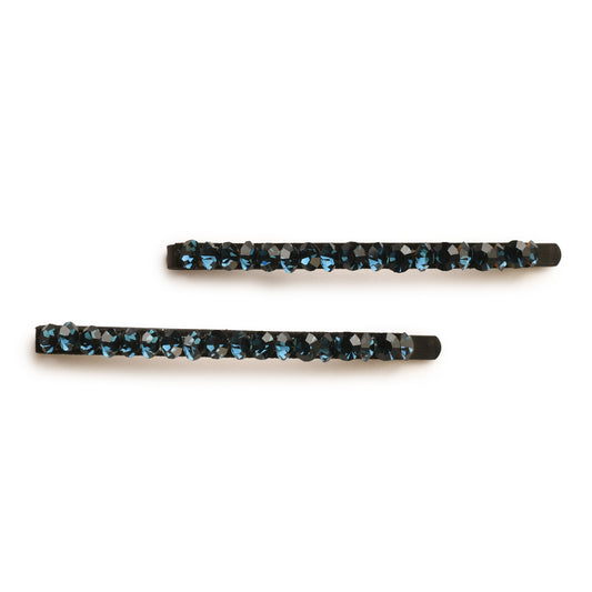 Studded Hair Clip 101 Blue Hair Accessories